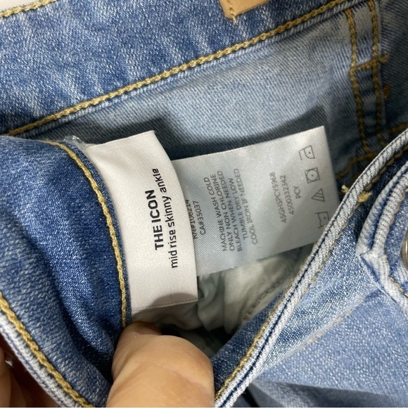 Joe’s Jeans The Icon Mid Rise Skinny Ruffle Ankle Percy - Picture 11 of 12